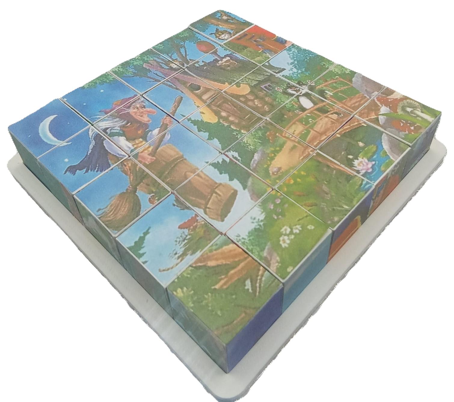 Весёлые кубики — 6 игр в 1 наборе — Русские Народные Сказки - 25 шт